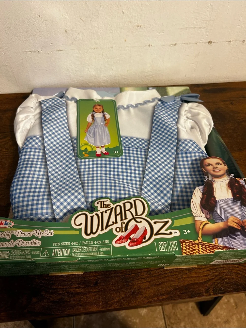 The Wizard of Oz Dorothy Dress-Up Costume - Girls 3+ Blue Gingham
